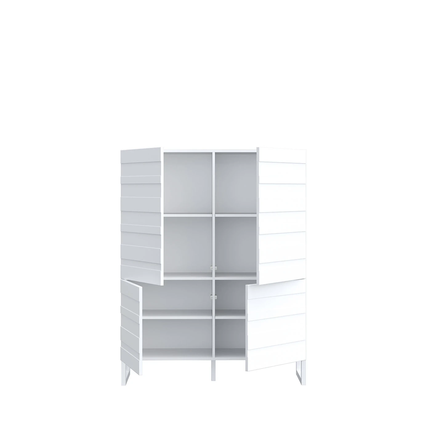 madia bianca con piedi