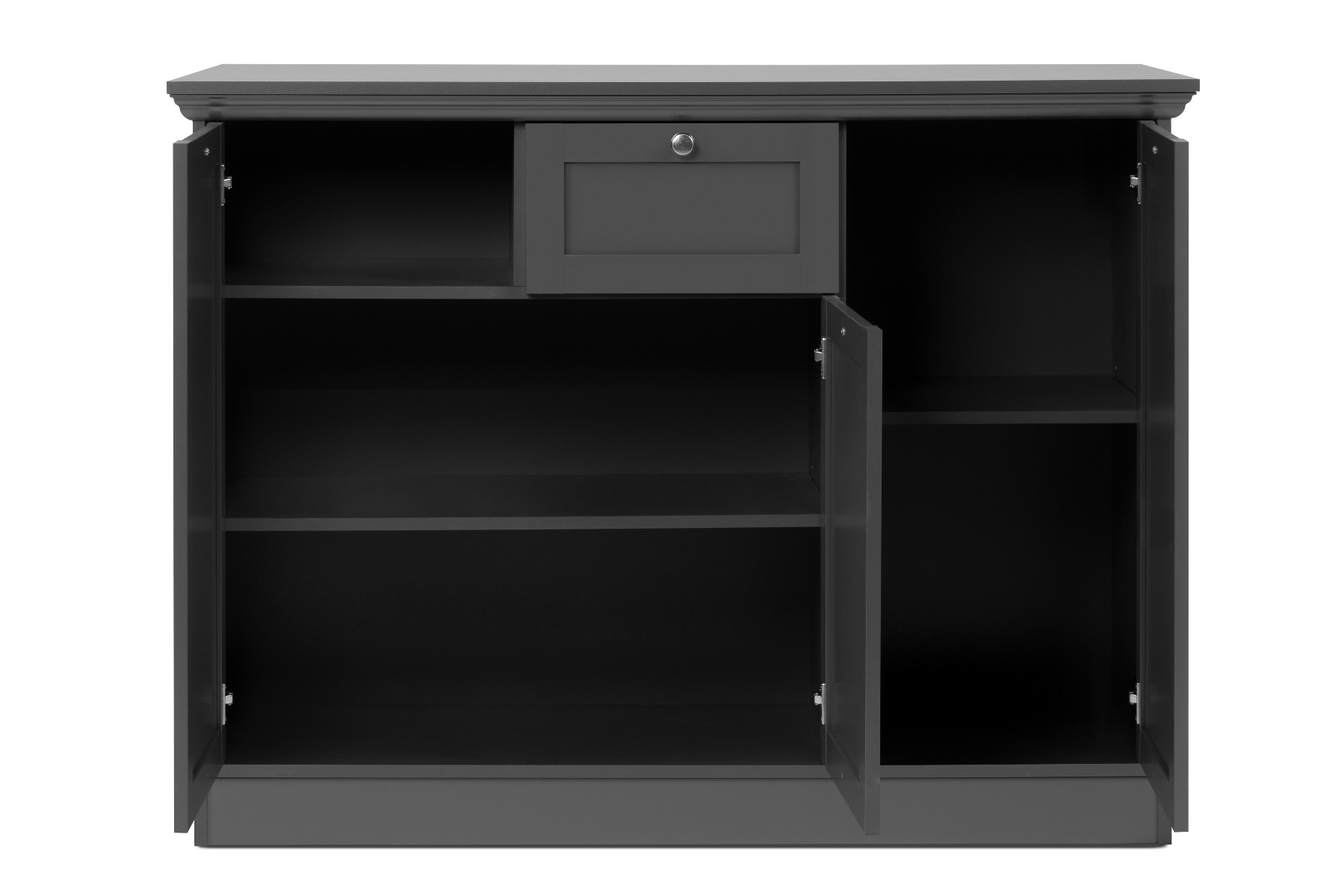 Credenza  3 ante 1 cassetto in finitura Grigio antracite