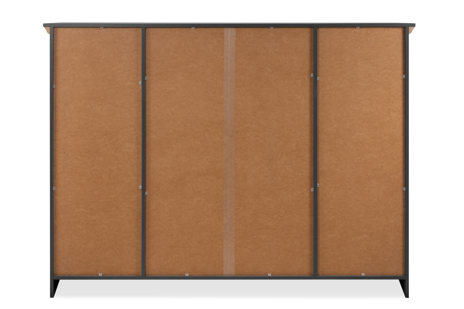 Madia, credenza con 4 ante e 2 cassetti finitura Grigio antracite