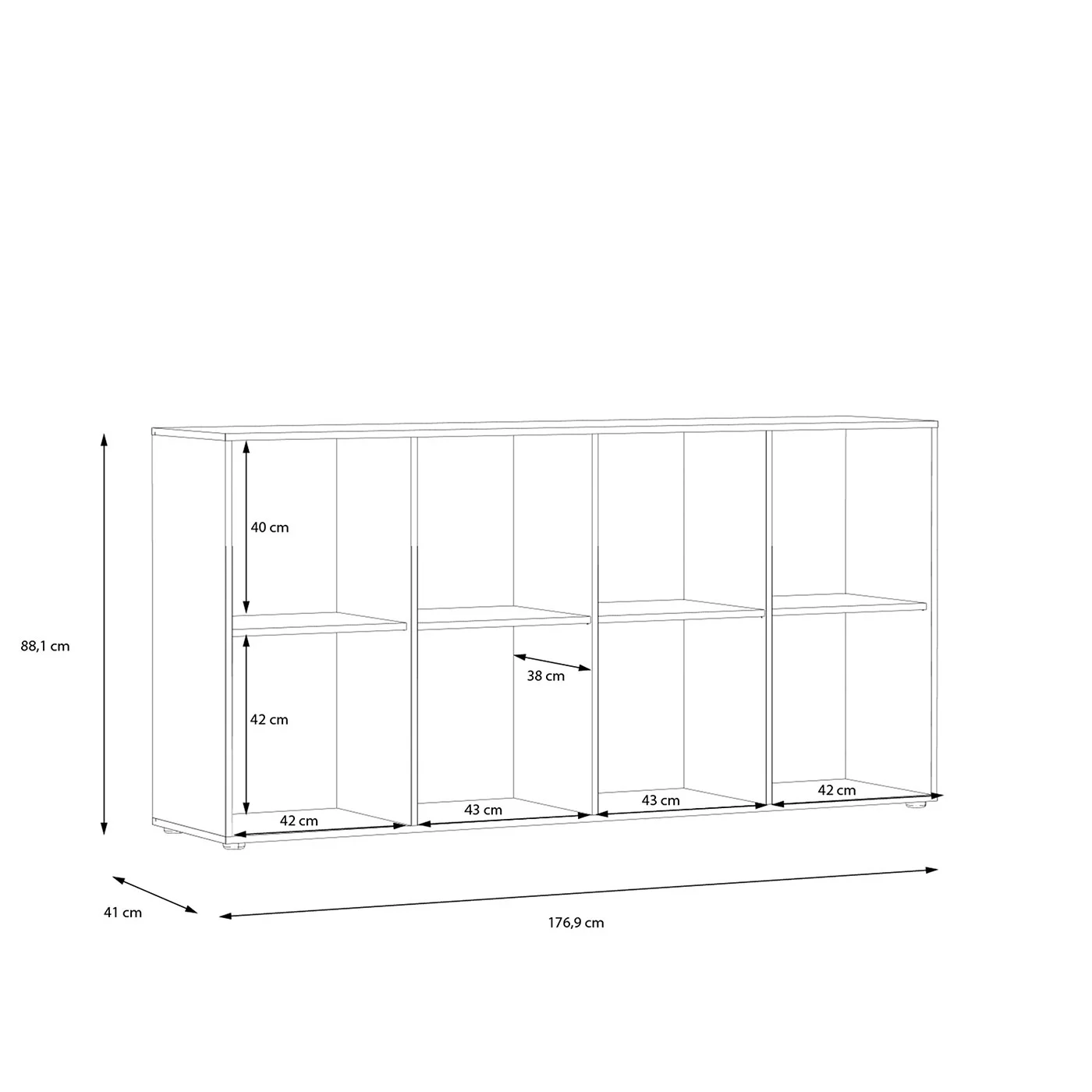 credenza rovere per soggiorno