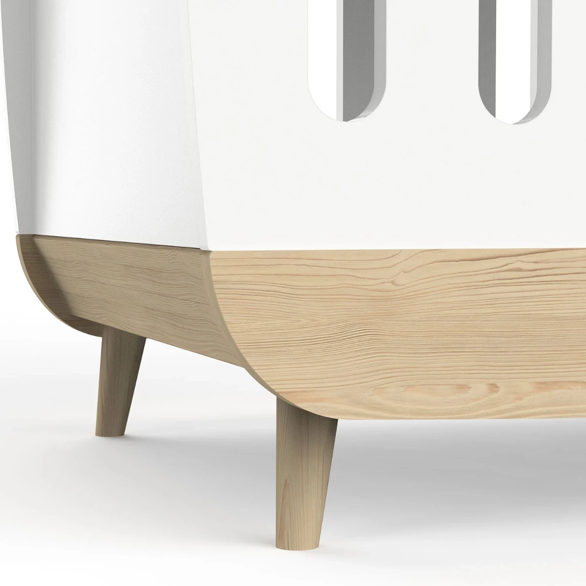 cameretta con culla bianca