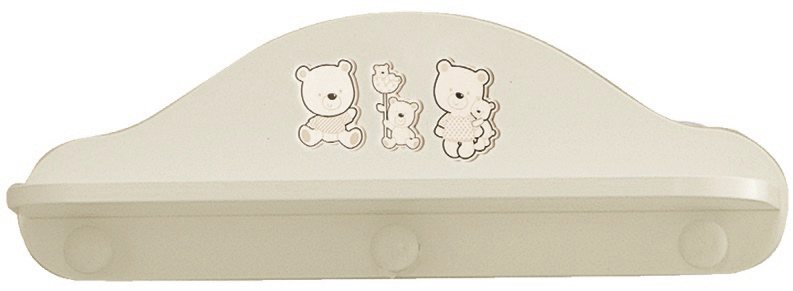 Lettino neonati Paddington avorio con decorazioni e ruote Zenzero Shop