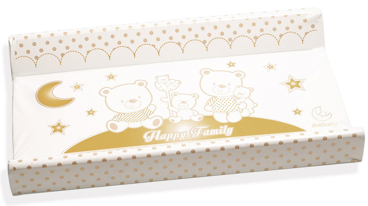 Lettino neonati Paddington avorio con decorazioni e ruote Zenzero Shop