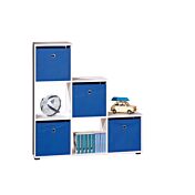 Libreria sei vani quadrati / bianco 