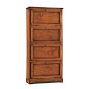 Scarpiera in legno colore lucido noce con 4 porte,170 cm
