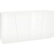 Madia piccola a 4 ante in Bianco lucido