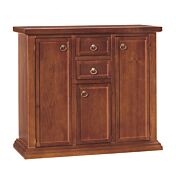 Funzionale Credenza in legno finitura noce, arte povera cm 100x88