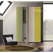 Armadio H.195  con 4 ante battenti e 4 cassetti in finitura LACCATO