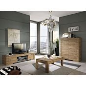 Soggiorno completo, in rovere miele
