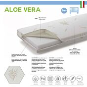 Culla moderna Grizzly con ruote, finitura bianco con decori grigi
