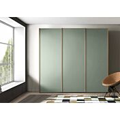 Armadio moderno a 3 ante scorrevoli in finitura Agave