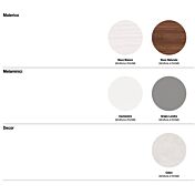 Set Noce naturale e Noce bianco, design moderno