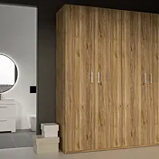 Armadio multiuso 2 ante, Rovere Mauvella, L.90 H.211 P.55