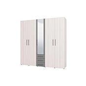 Armadio Bianco frassino e Grigio