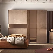 Armadio Bronzo e Mercure con specchio, 2 ante scorrevoli