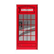 Lettino castello design bus londinese, Rosso, Grigio e Nero, a prezzo scontato