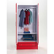 Lettino castello design bus londinese, Rosso, Grigio e Nero, a prezzo scontato