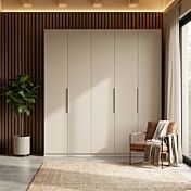 Armadio 5 ante, finitura Cashmere, L.228