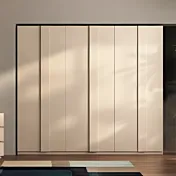 Armadio battente 6 ante, finitura Cashmere, L.273 H.240