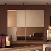Armadio Cashmere con specchi, 2 ante scorrevoli