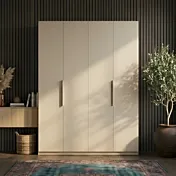 Armadio 4 ante, finitura Cashmere, L.183