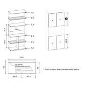 armadio vano tv moderno