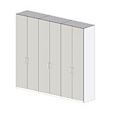 Armadio camerette a 6 ante, Gesso