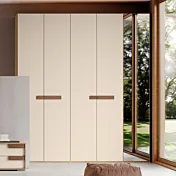 Armadio 5 ante battenti, Orzo e Noce biondo, L.229