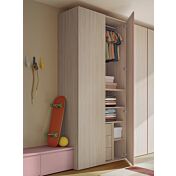 armadio battente noce naturale