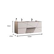 mobile bagno sospeso 120 cm