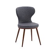 Sedia moderna in similpelle Grigio a rombi 