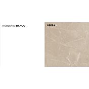 Credenza sospesa, Madia moderna, 5 ante, finitura Bianco Nobilitato e Opera