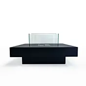Camino a bioetanolo per interno, Nero, 70x70x35 h cm in promozione