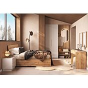 Camera matrimoniale armadio 2 ante, comodini e letto