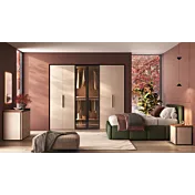 Armadio battente 2 ante telaio, Cashmere