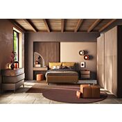 camera completa letto giallo