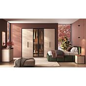 camera matrimoniale letto verde