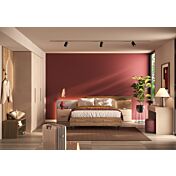 camera con testiera letto sfalsata