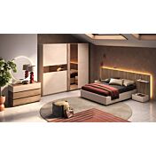 Camera matrimoniale Cashmere e Noce caramello