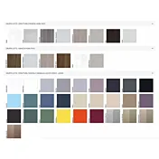 Comò colorato finitura Ceruleo laccato opaco e Cenere wood