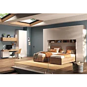 Armadio a ponte 6 ante, Bianco lucido