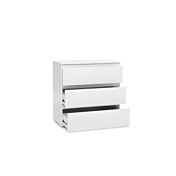 Conveniente cassettiera a 3 cassetti finitura Bianco opaco 