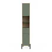 colonna stretta verde bagno