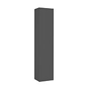 Colonna sospesa con anta battente, finitura Antracite, Made in Italy 