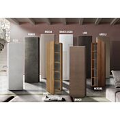 Colonna larga L.55 cm a terra, disponibile in diverse finiture, 100% Made in Italy 