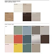 Scrivania per camerette con piana Carta da zucchero e gambe Olmo Natura