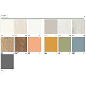 Parete attrezzata con porta tv in finitura Rovere gesso e Grigio titanio