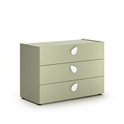 Comò verde Pistacchio, 3 cassetti