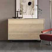 comò rovere nodato
