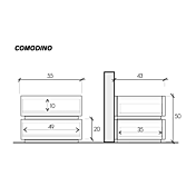 comodino componibile